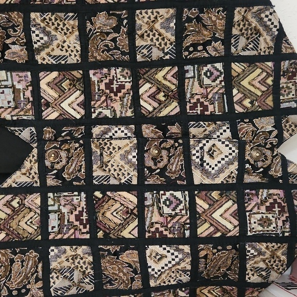 Vintage Beaded Vest Jane Ashley Size Large Retro Glam Maximalist Collegiate - Picture 3 of 9